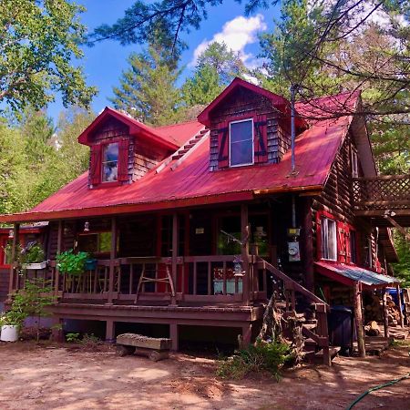 Chalet En Bois Rond Mauricie Saint-Alexis-des-Monts Buitenkant foto