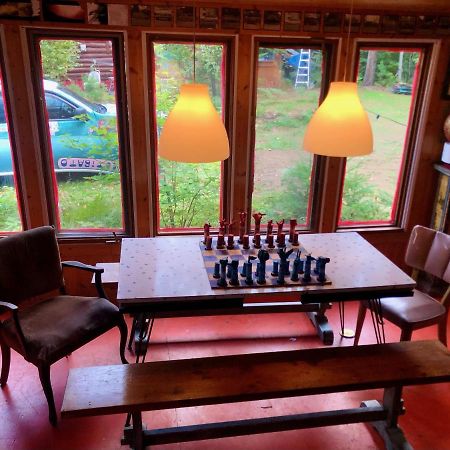 Chalet En Bois Rond Mauricie Saint-Alexis-des-Monts Buitenkant foto