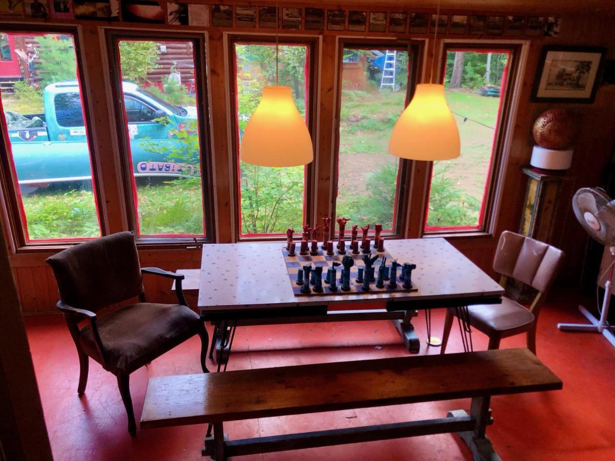 Chalet En Bois Rond Mauricie Saint-Alexis-des-Monts Buitenkant foto