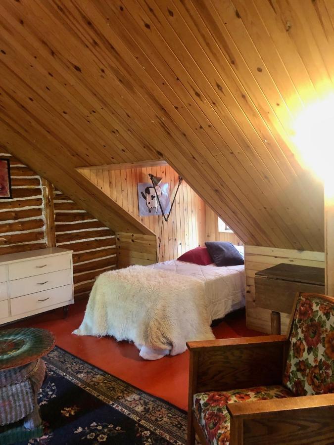 Chalet En Bois Rond Mauricie Saint-Alexis-des-Monts Buitenkant foto