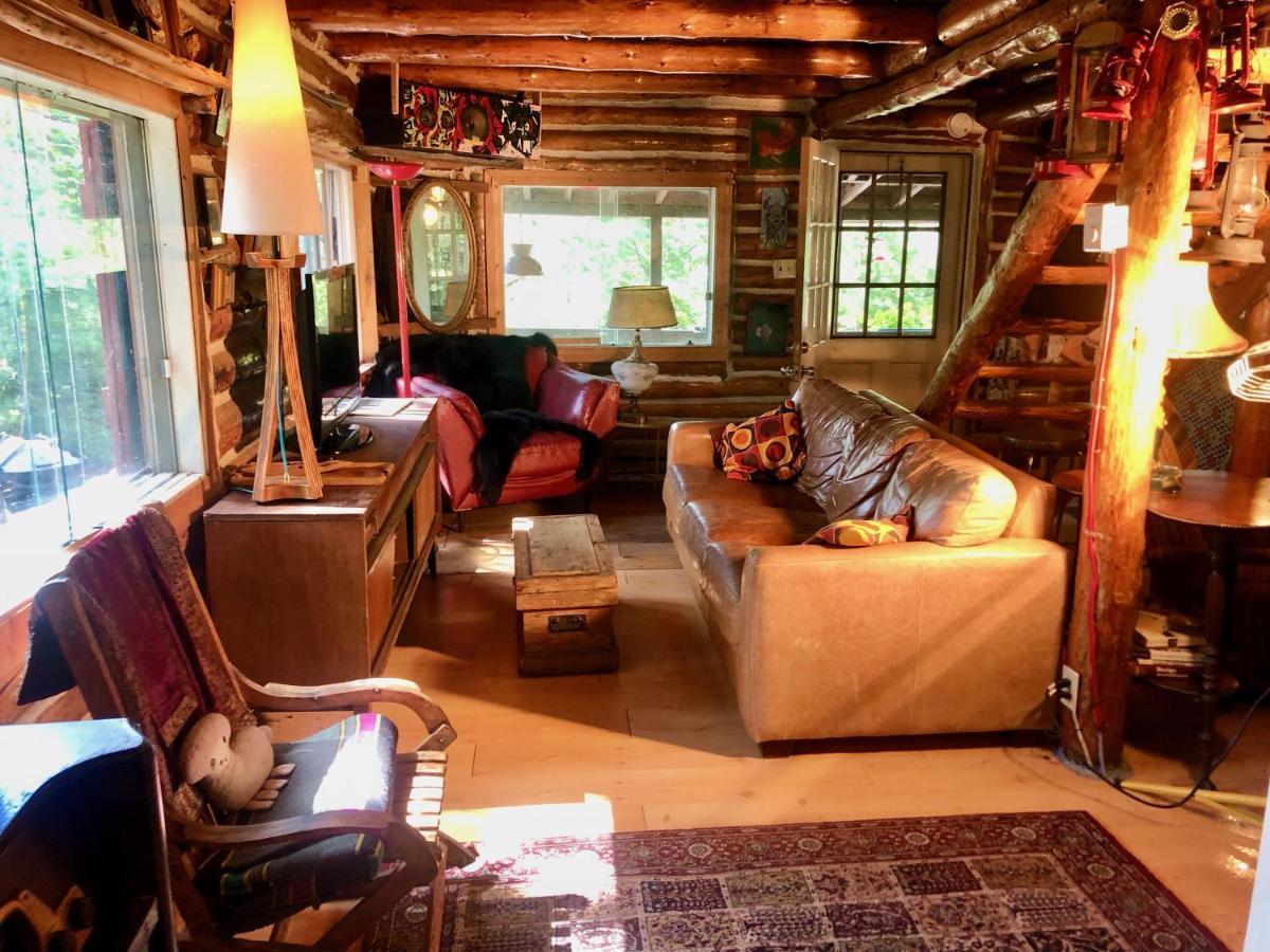 Chalet En Bois Rond Mauricie Saint-Alexis-des-Monts Buitenkant foto